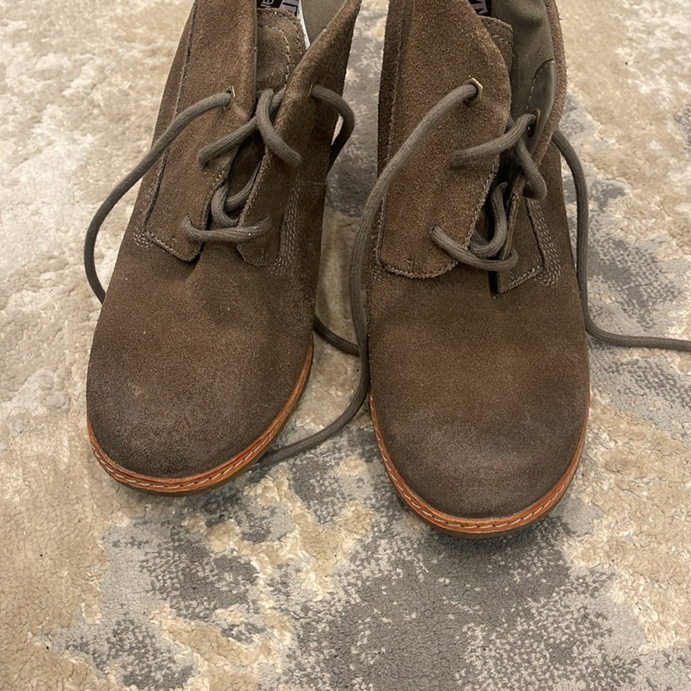 Timberland Glancy Chukka Heels Ankle Boots Women Shoes Size 9 - Picture 5 of 9